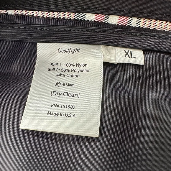 Goodfight Full Zip 100% Nylon Vest Black and Plaid Size XL New Without Tags - Picture 4 of 8